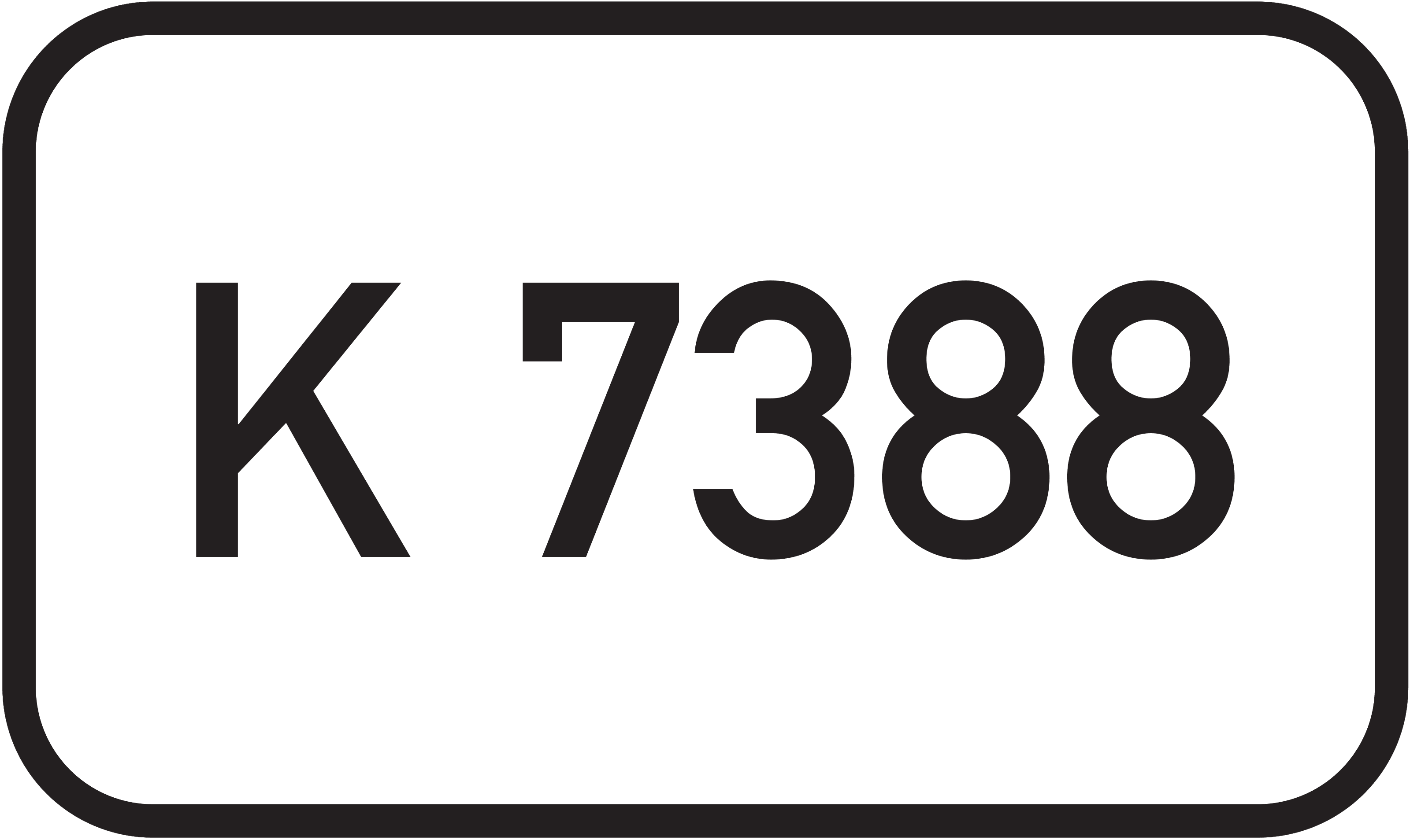 Straßenschild Kreisstraße K 7388