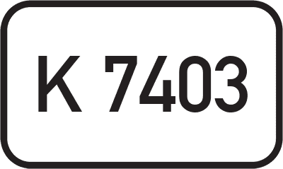 Straßenschild Kreisstraße K 7403