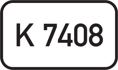 Straßenschild Kreisstraße K 7408