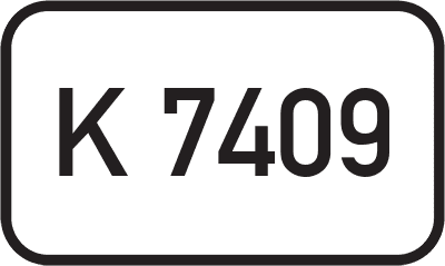 Straßenschild Kreisstraße K 7409