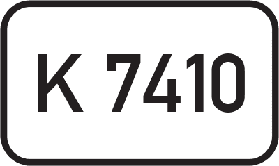 Straßenschild Kreisstraße K 7410