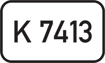 Straßenschild Kreisstraße K 7413