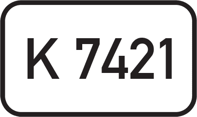Straßenschild Kreisstraße K 7421