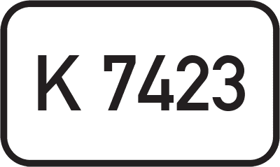 Straßenschild Kreisstraße K 7423