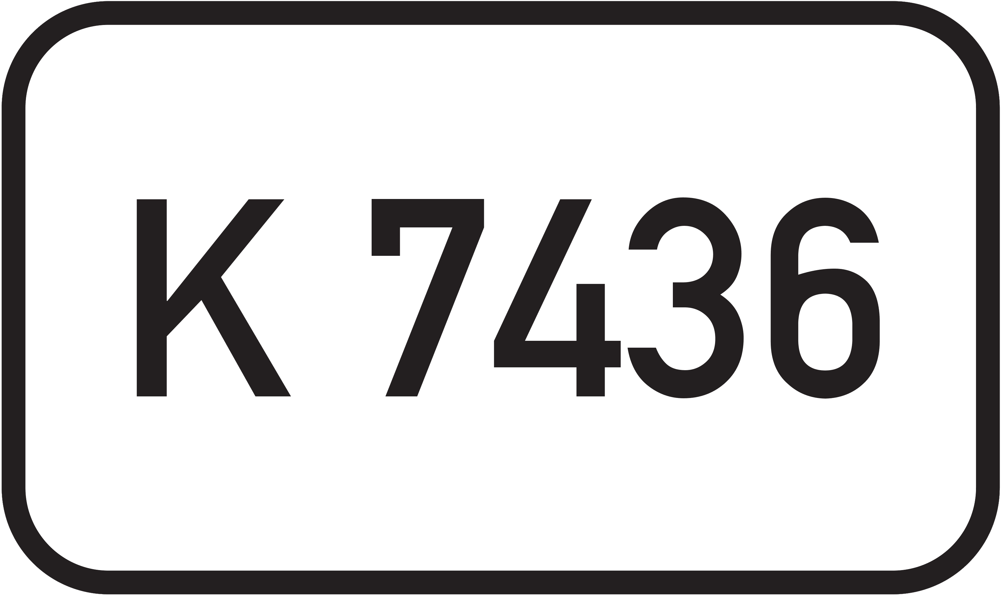 Straßenschild Kreisstraße K 7436