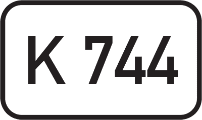 Straßenschild Kreisstraße K 744