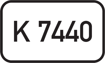 Straßenschild Kreisstraße K 7440