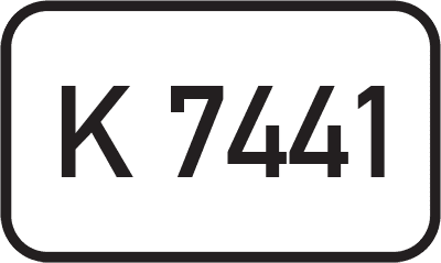 Straßenschild Kreisstraße K 7441