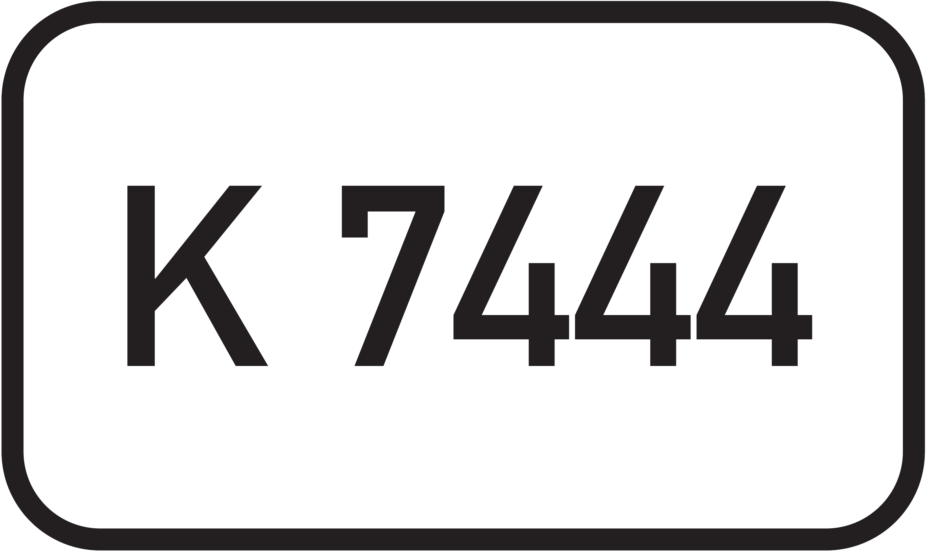Straßenschild Kreisstraße K 7444