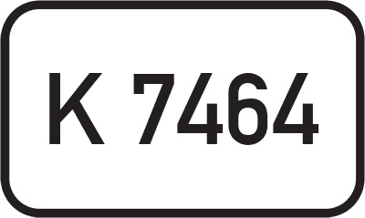Straßenschild Kreisstraße K 7464