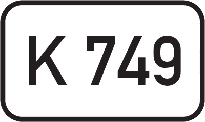 Straßenschild Kreisstraße K 749