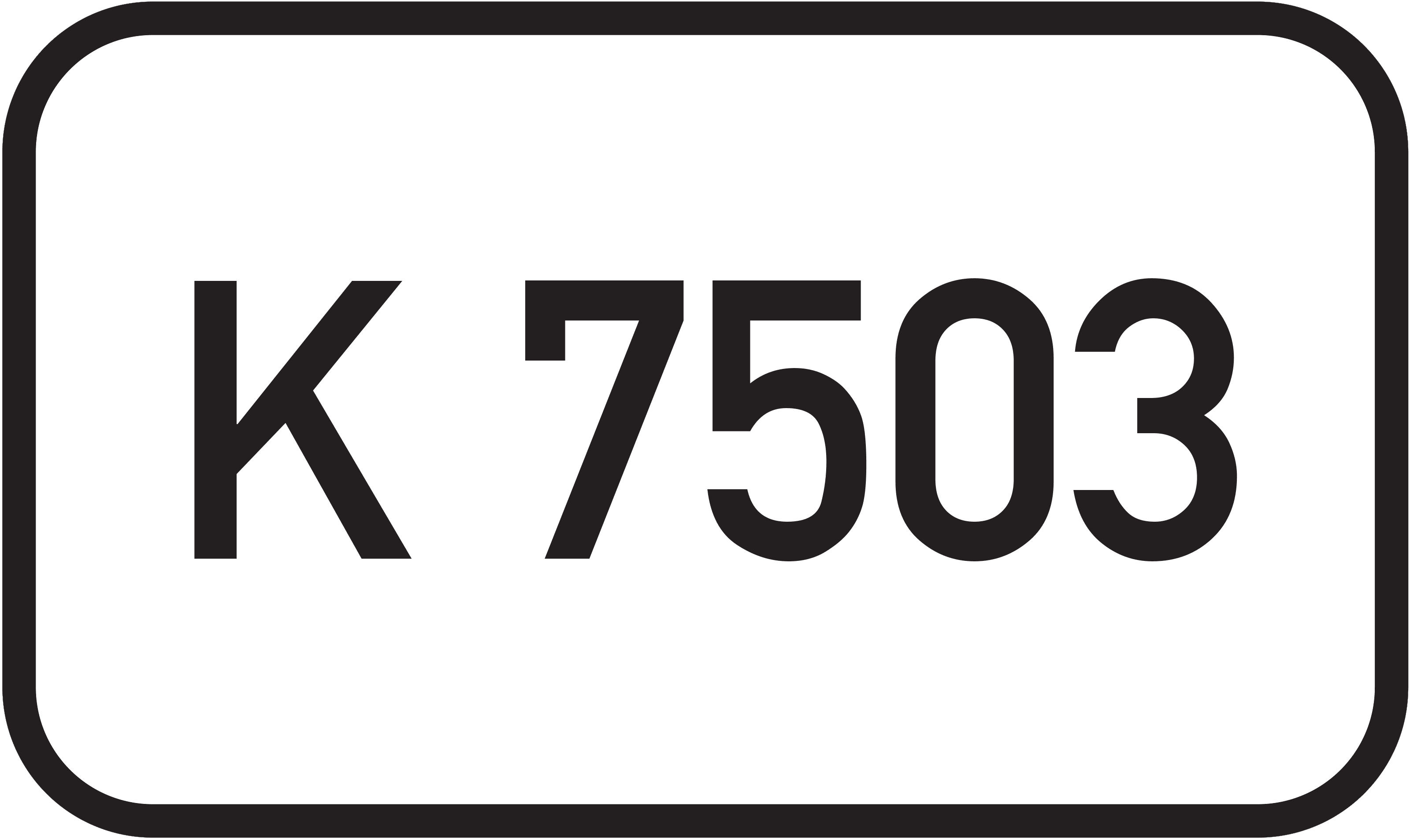 Straßenschild Kreisstraße K 7503