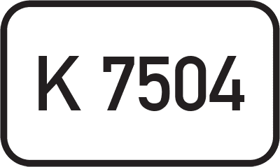 Straßenschild Kreisstraße K 7504