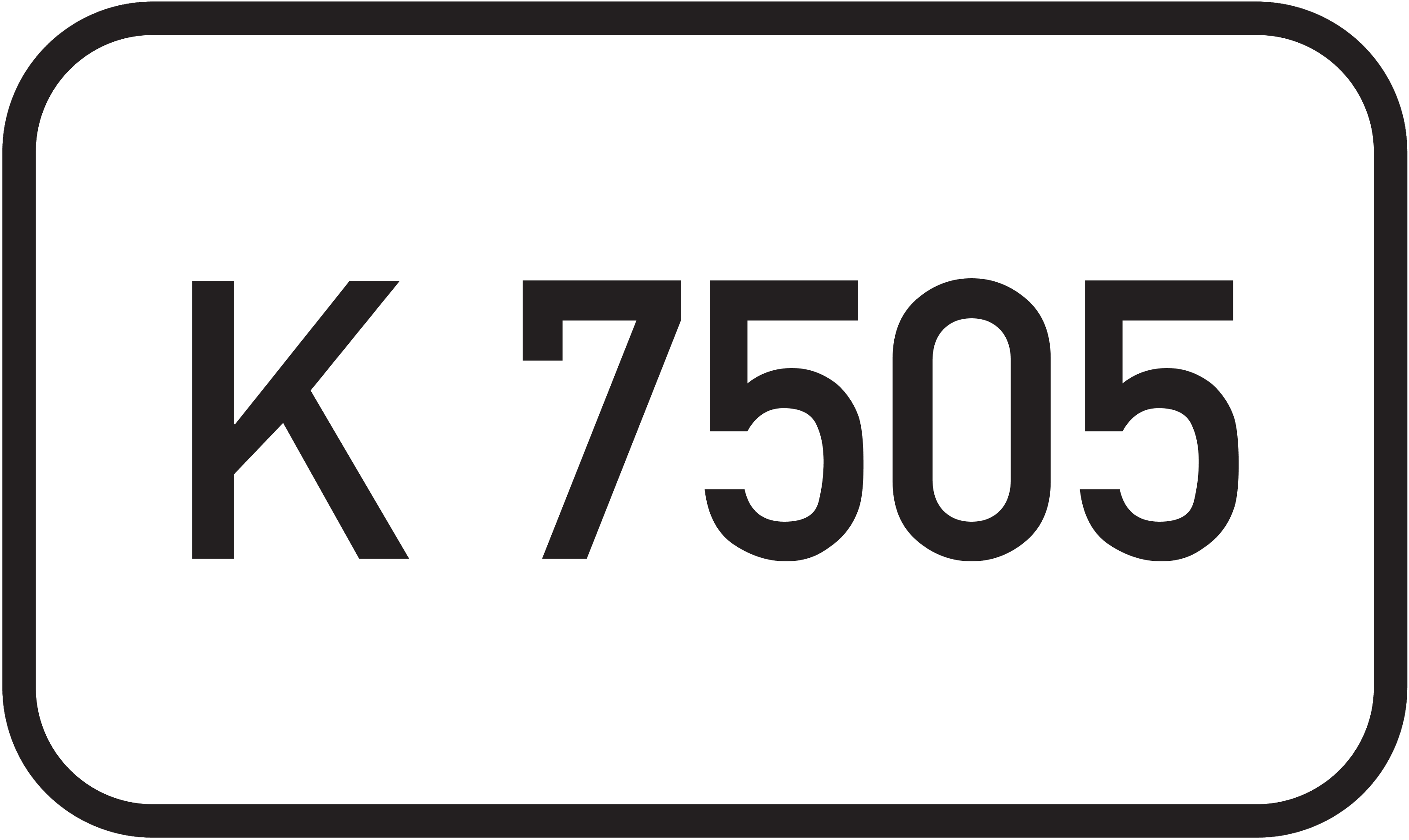Straßenschild Kreisstraße K 7505