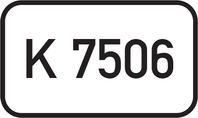 Straßenschild Kreisstraße K 7506