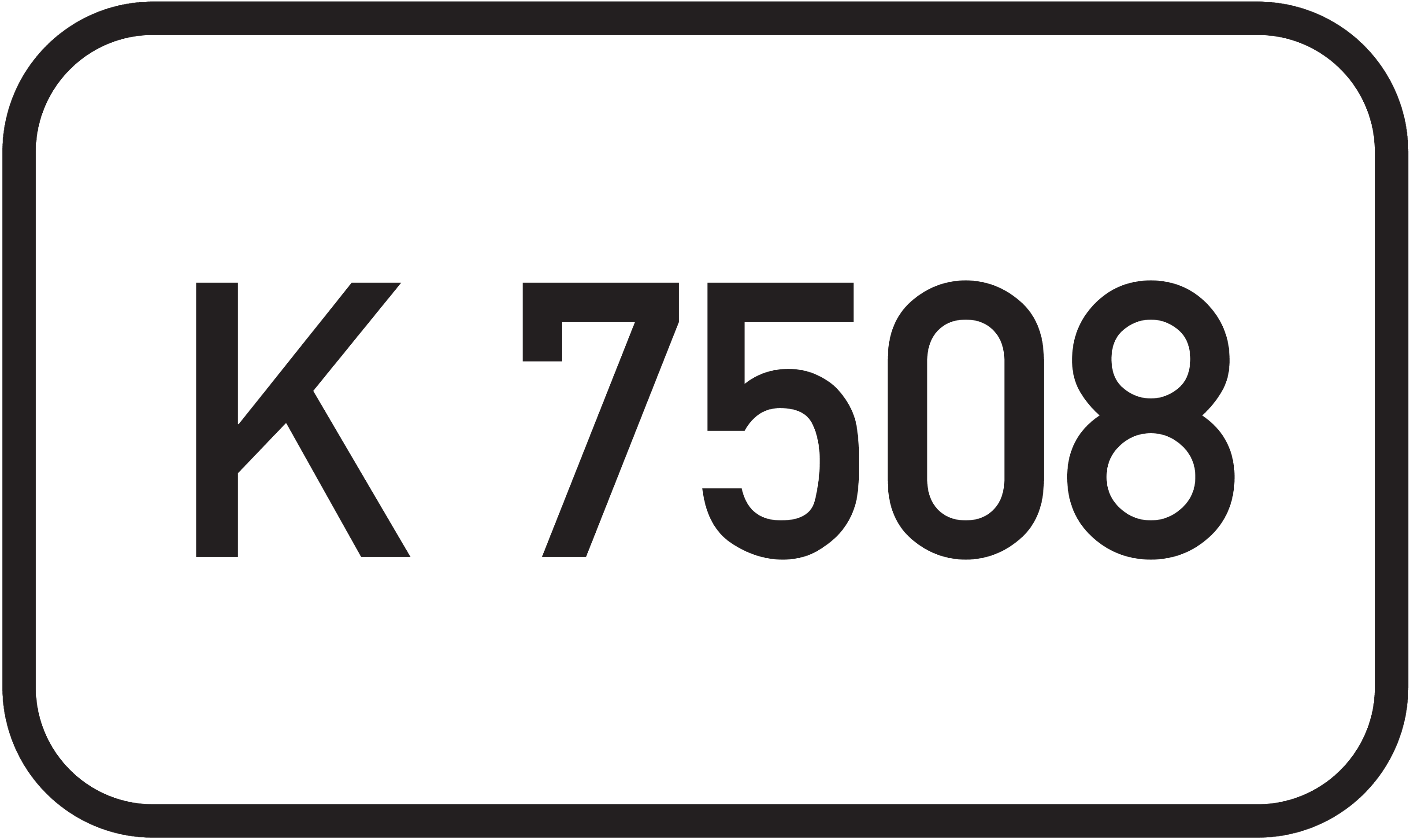 Straßenschild Kreisstraße K 7508
