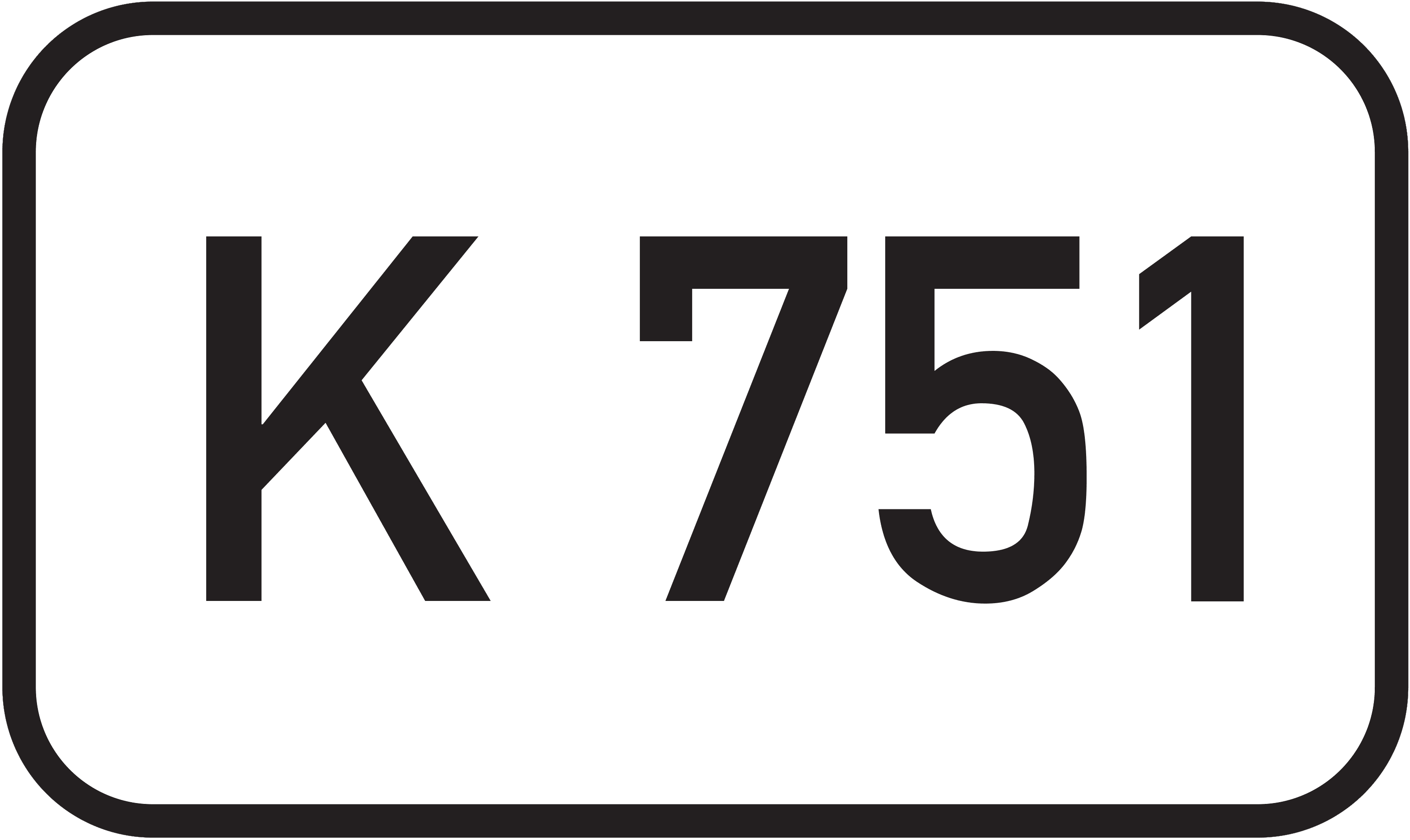 Straßenschild Kreisstraße K 751
