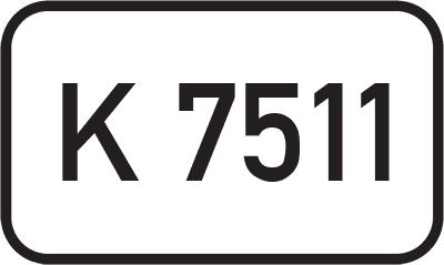 Straßenschild Kreisstraße K 7511