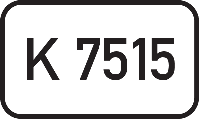Straßenschild Kreisstraße K 7515
