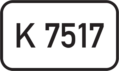Straßenschild Kreisstraße K 7517