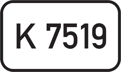 Straßenschild Kreisstraße K 7519