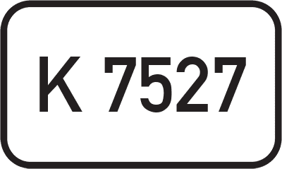 Straßenschild Kreisstraße K 7527