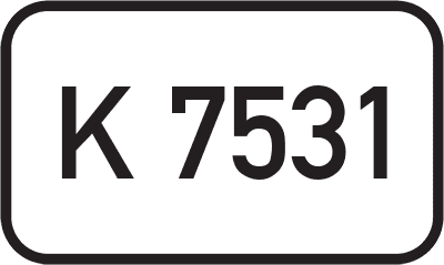 Straßenschild Kreisstraße K 7531