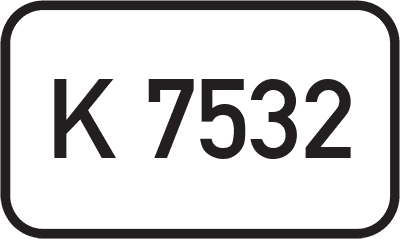 Straßenschild Kreisstraße K 7532