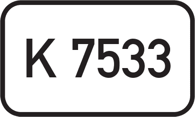 Straßenschild Kreisstraße K 7533