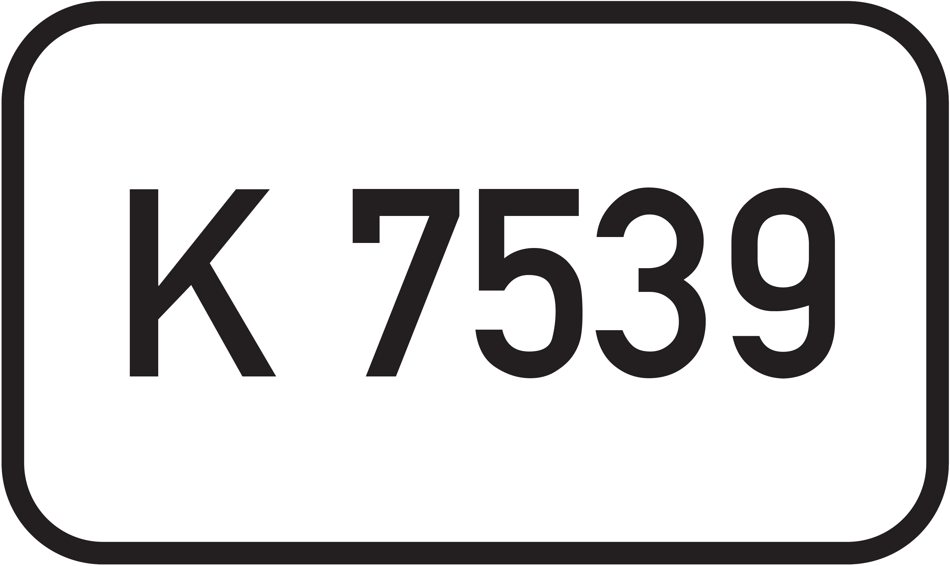 Straßenschild Kreisstraße K 7539