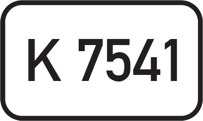 Straßenschild Kreisstraße K 7541