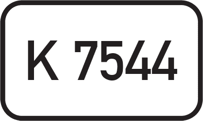 Straßenschild Kreisstraße K 7544