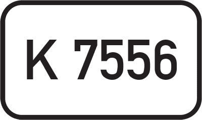Straßenschild Kreisstraße K 7556