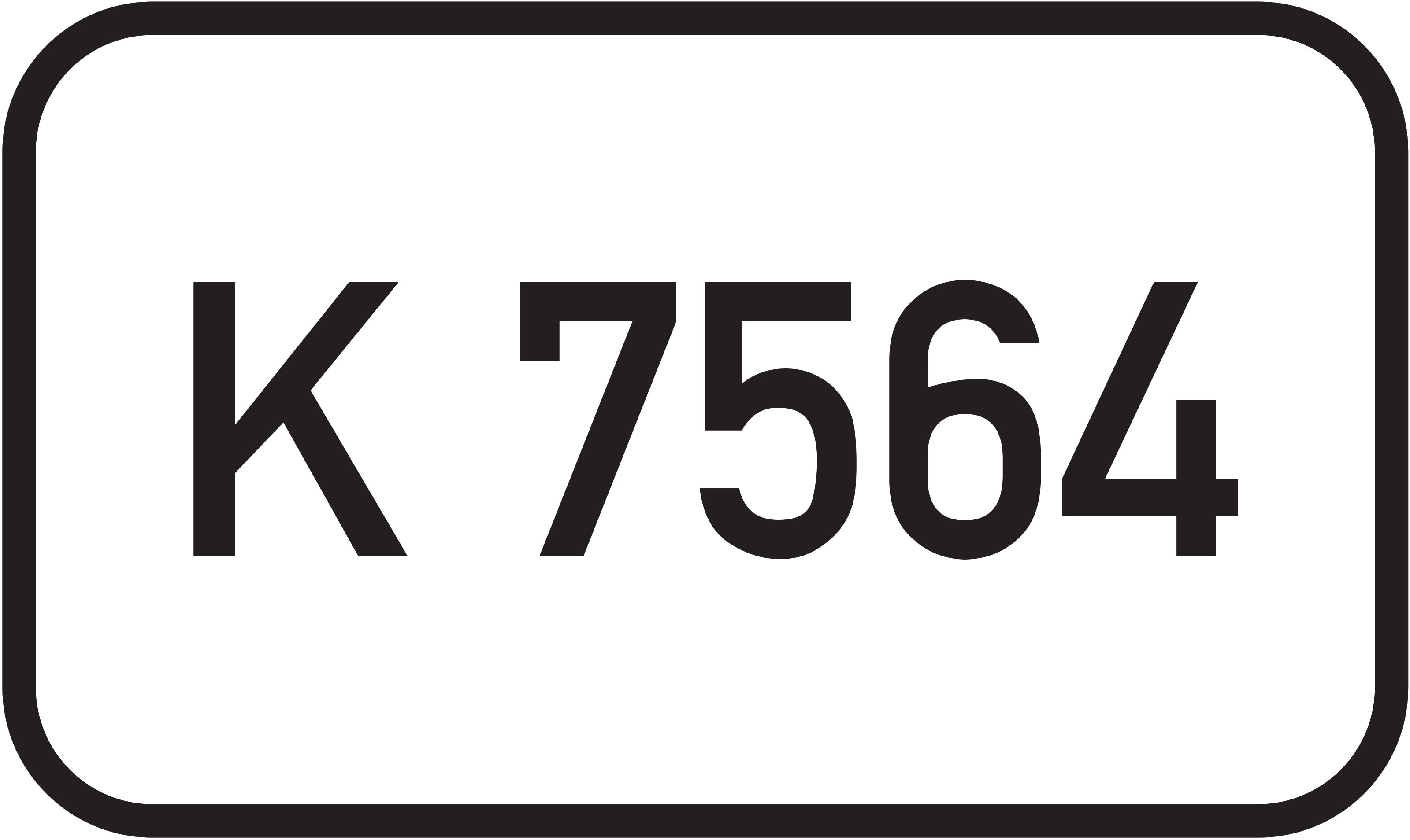 Straßenschild Kreisstraße K 7564