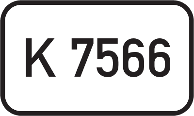 Straßenschild Kreisstraße K 7566