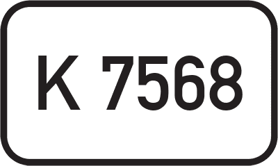 Straßenschild Kreisstraße K 7568