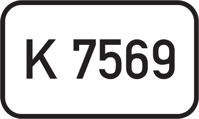 Straßenschild Kreisstraße K 7569