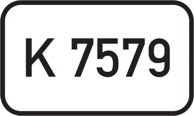 Straßenschild Kreisstraße K 7579
