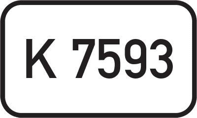 Straßenschild Kreisstraße K 7593