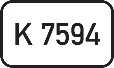 Straßenschild Kreisstraße K 7594