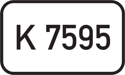 Straßenschild Kreisstraße K 7595