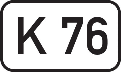 Straßenschild Kreisstraße K 76