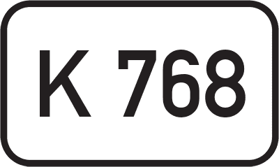 Straßenschild Kreisstraße K 768