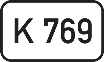 Straßenschild Kreisstraße K 769
