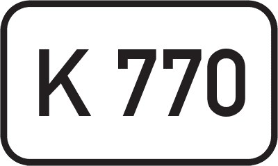 Straßenschild Kreisstraße K 770