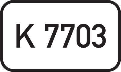 Straßenschild Kreisstraße K 7703