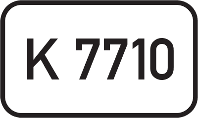 Straßenschild Kreisstraße K 7710