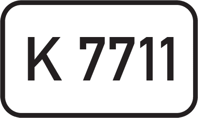 Straßenschild Kreisstraße K 7711