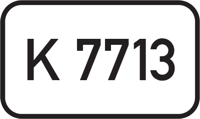 Straßenschild Kreisstraße K 7713