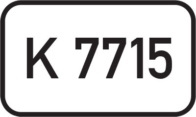 Straßenschild Kreisstraße K 7715
